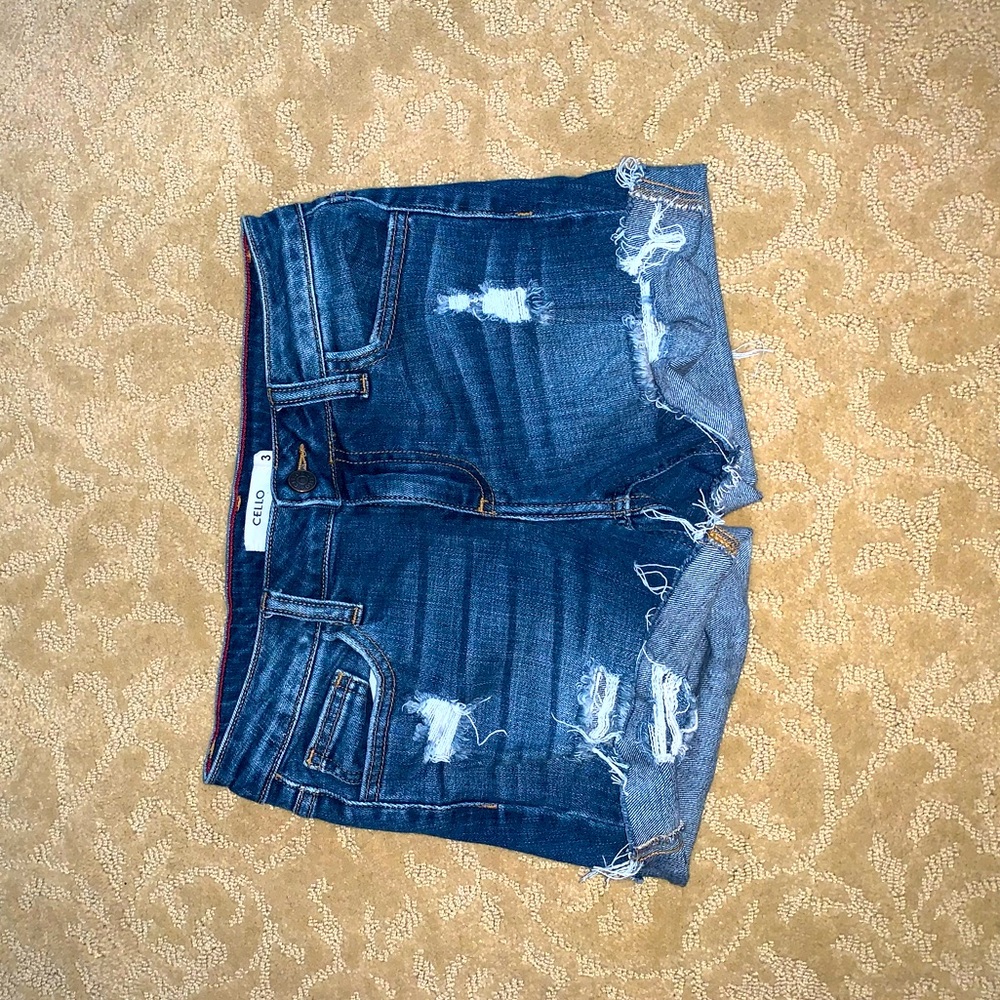 Jean cut shorts